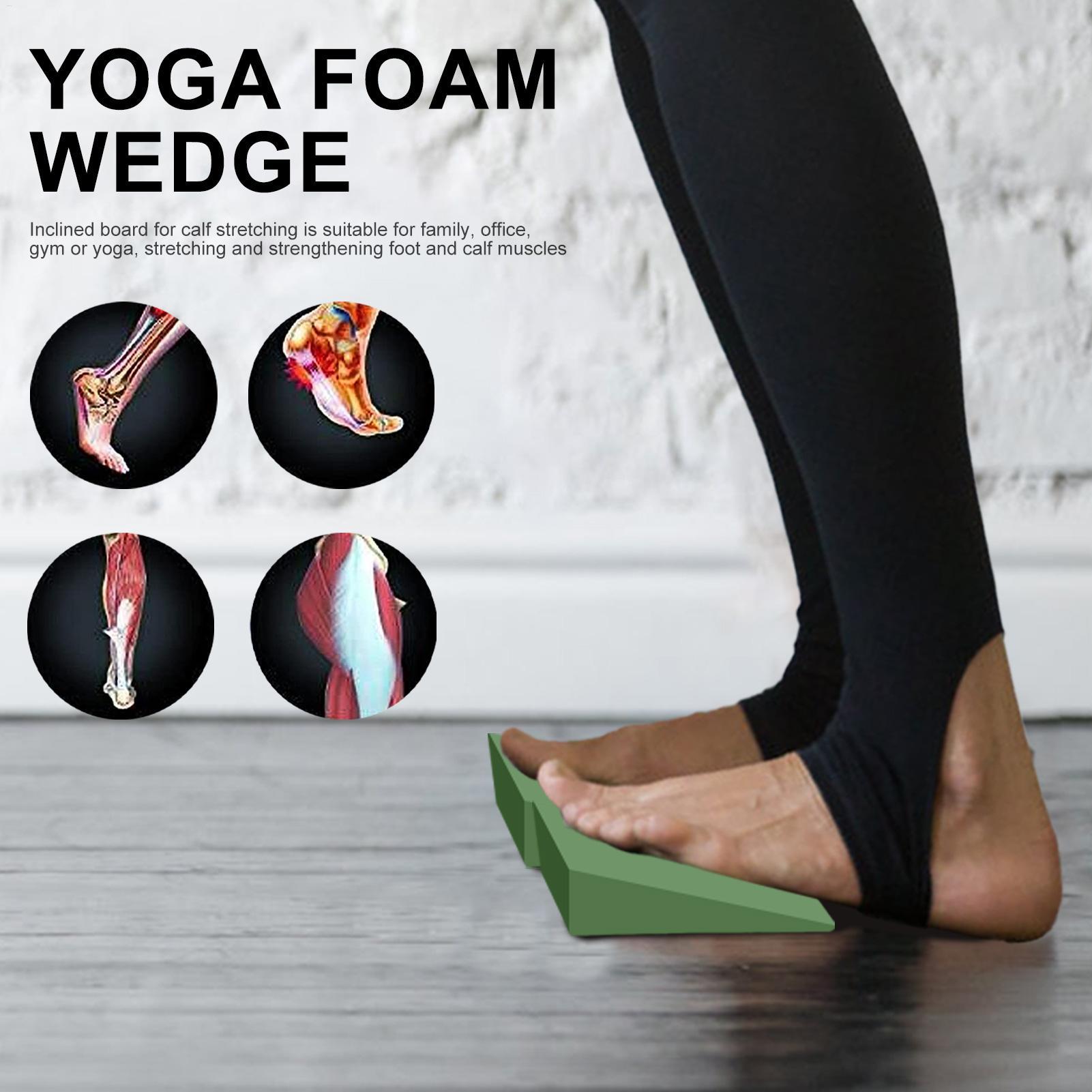 Pilates Yoga Block Exercises - ヨガウェッジブロック EVAフォーム ヨガウェッジ ストレッチスラントボード エクササイズヨガブロック ピラティスウェッジ