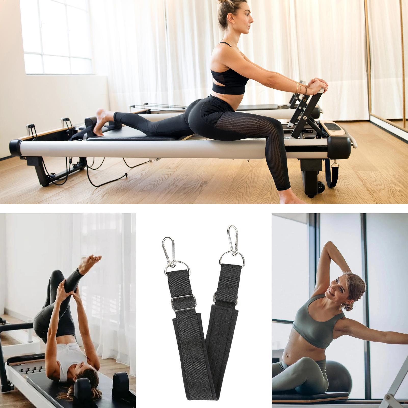 Pilates Yoga Gym - ピラティスフットストラップ厚みのある調節可能な滑り止め高耐久ヨガピラティスリフォーマーフットストラップホームジムスタジオホテル寮用