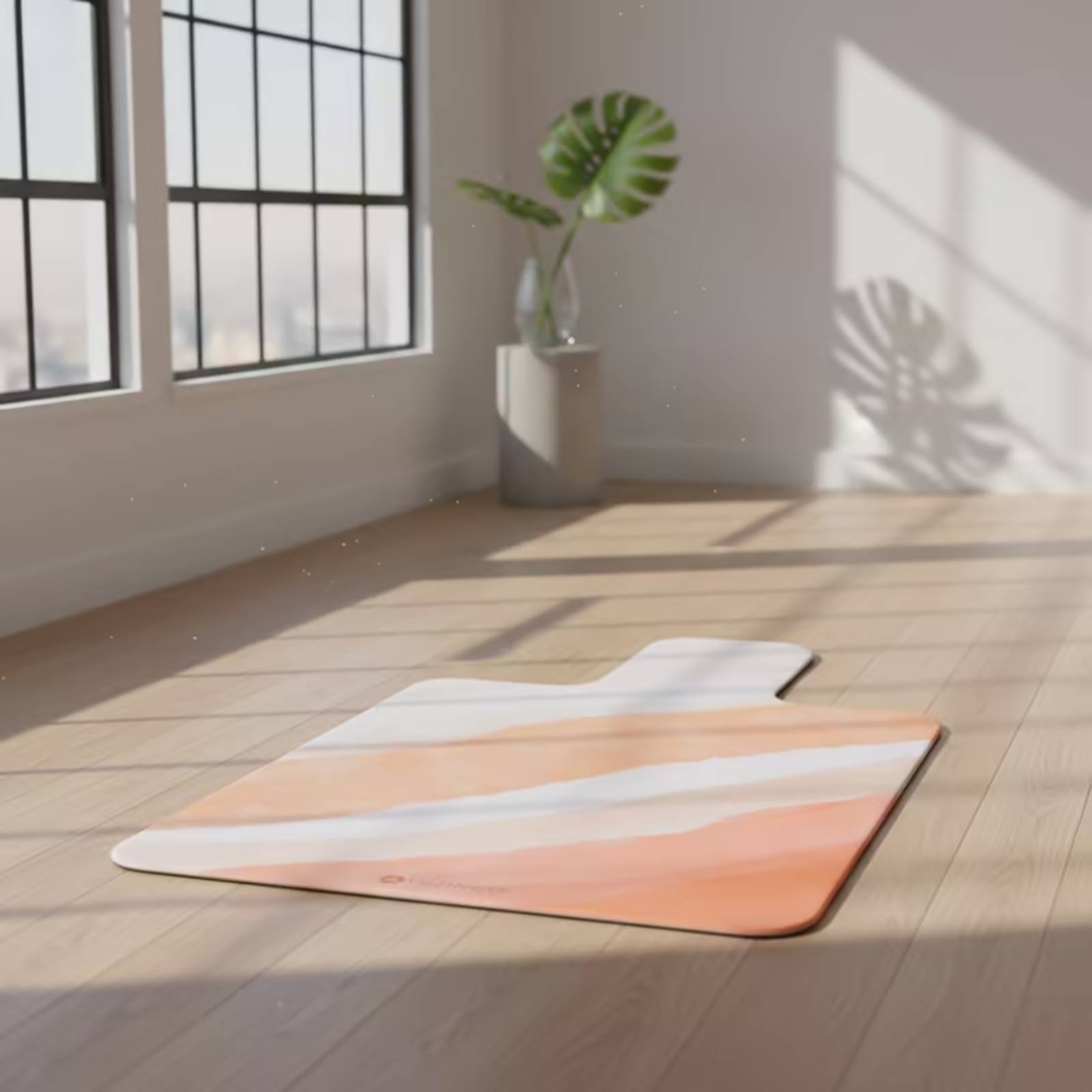 Pilates & Yoga With Harna - エクササイズマット スエードピラティスマット 滑り止め加工 スタジオ、自宅トレーニング用