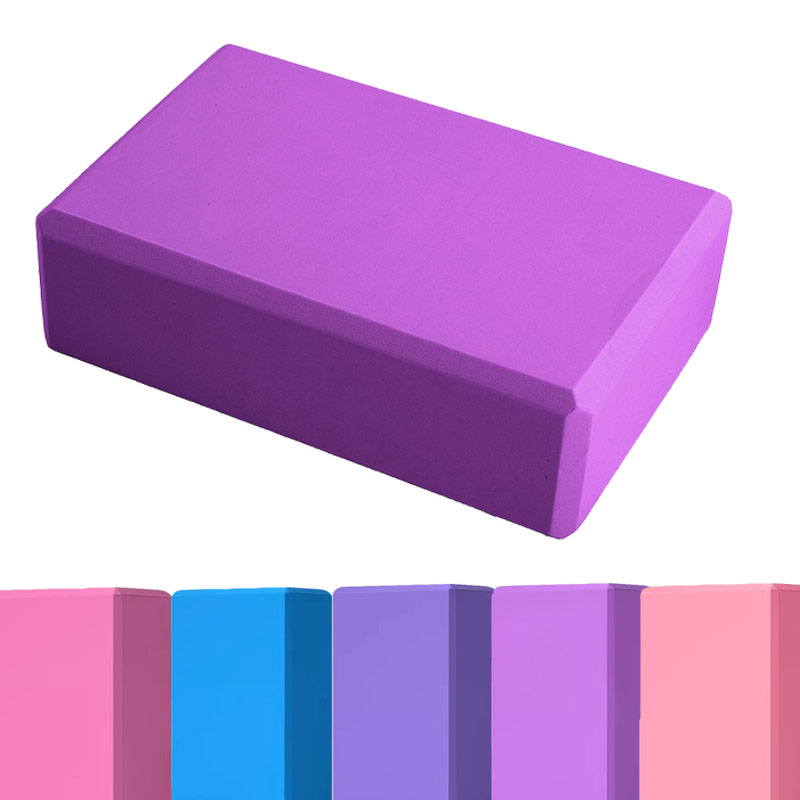 Pilates Yoga Block Exercises - 1PC ヨガビルディングブロックキューブ補強マットスポーツピラティスレンガエクササイズホームエクササイズ機器フィットネス Eva YJZ01