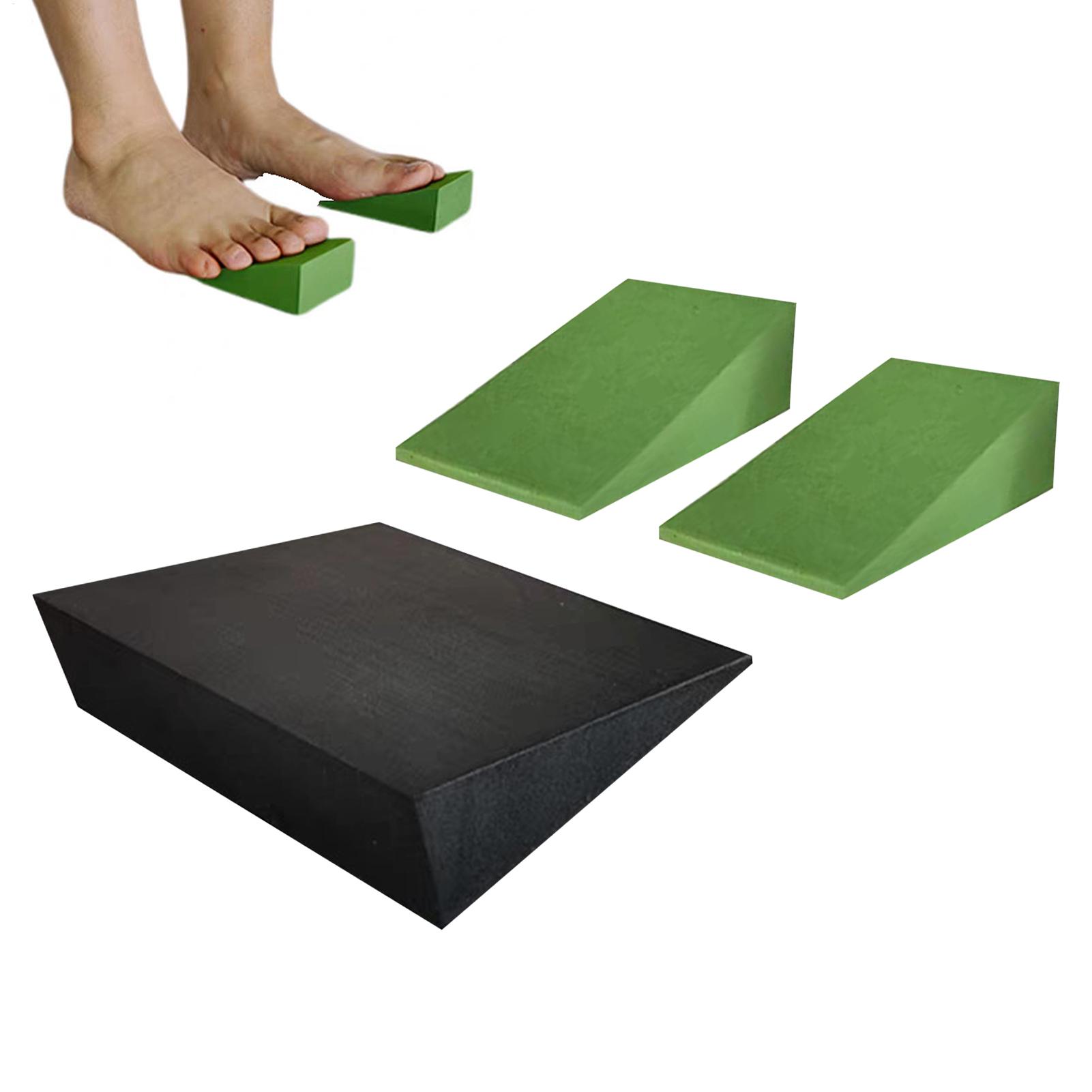 Pilates Yoga Block Exercises - 3個入りヨガウェッジブロック EVAフォームヨガウェッジ ストレッチスラントボード エクササイズヨガブロック ピラティスウェッジ スクワットフィットネスアクセサリー