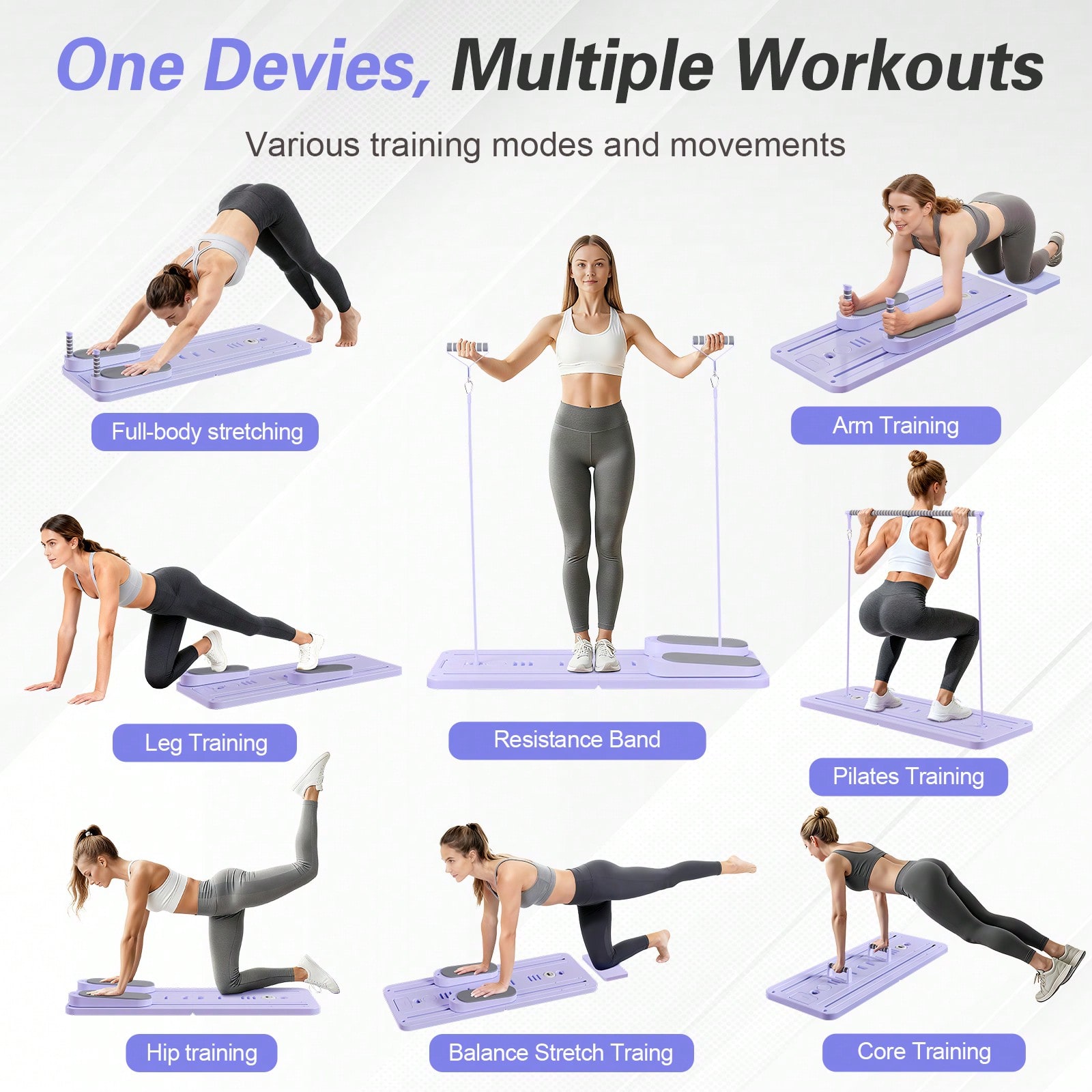 バー付きピラティスリフォーマー、スマホホルダー付きピラティス - Pilates & Yoga With Harna のレビューと価格