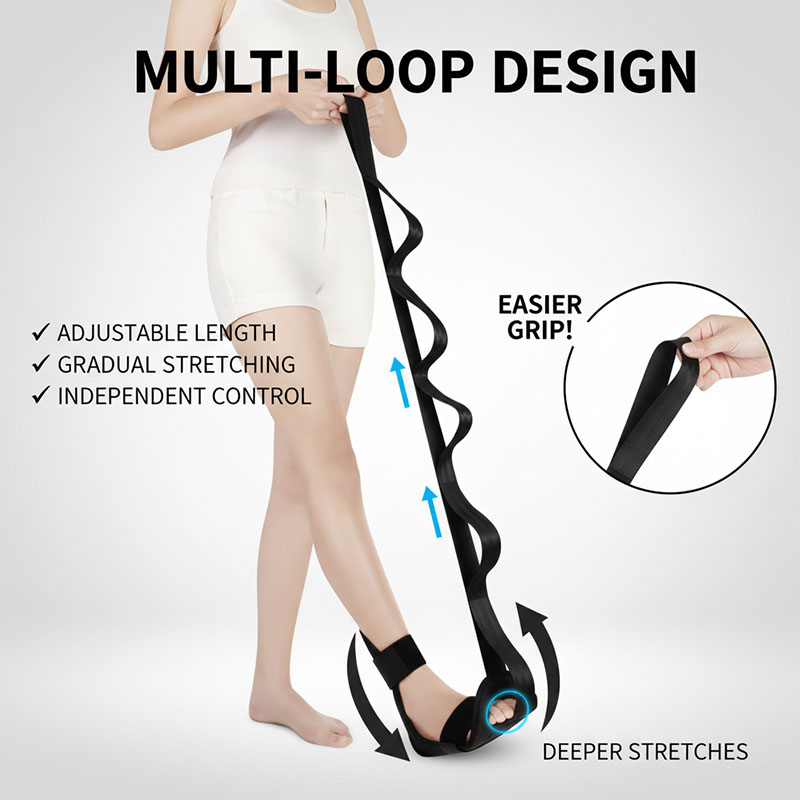 ヨガレッグストレッチバンド セグメント式ストレッチバンド ピ - Pilates Yoga Joint のレビューと価格