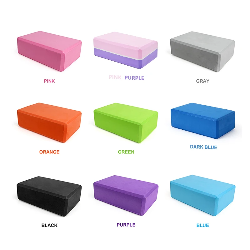 EVAフォームヨガブロック小道具レンガジムピラティスヨガコラ - Pilates Yoga Block Exercises のレビューと価格