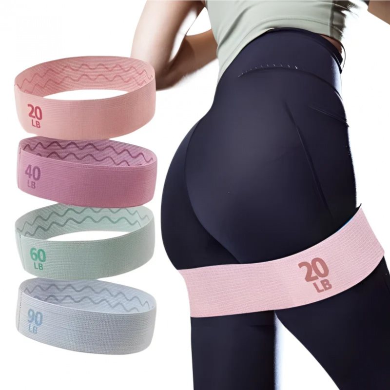20-90LB ファブリック弾性バンド フィットネス抵抗バン - Pilates Yoga Joint のレビューと価格