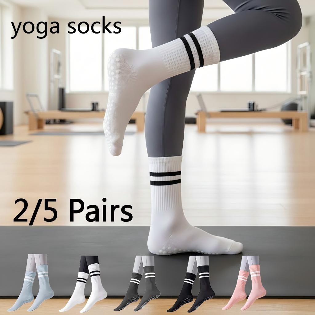 女性用ノンスリップヨガソックス、グリップ付きピラティスソック - Pilates Yoga Gym のレビューと価格
