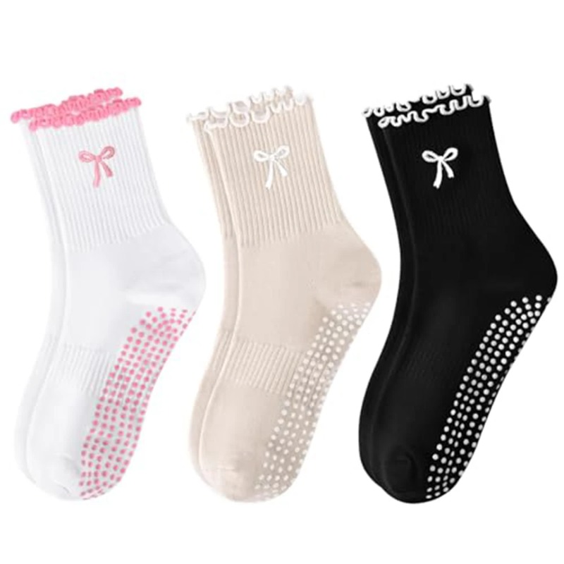 プロフェッショナルヨガソックス、コットンストラップシリコン滑 - Pilates & Yoga With Harna のレビューと価格