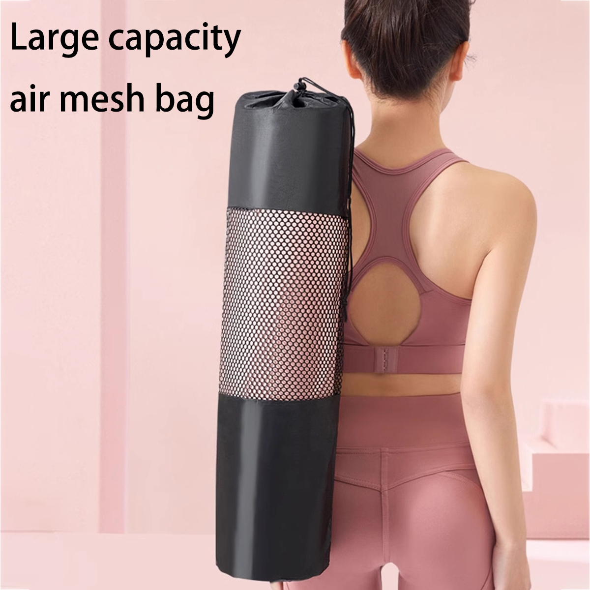 通気性のあるヨガマット収納メッシュバッグ - 耐久性のあるオ - Pilates Yoga Gym のレビューと価格