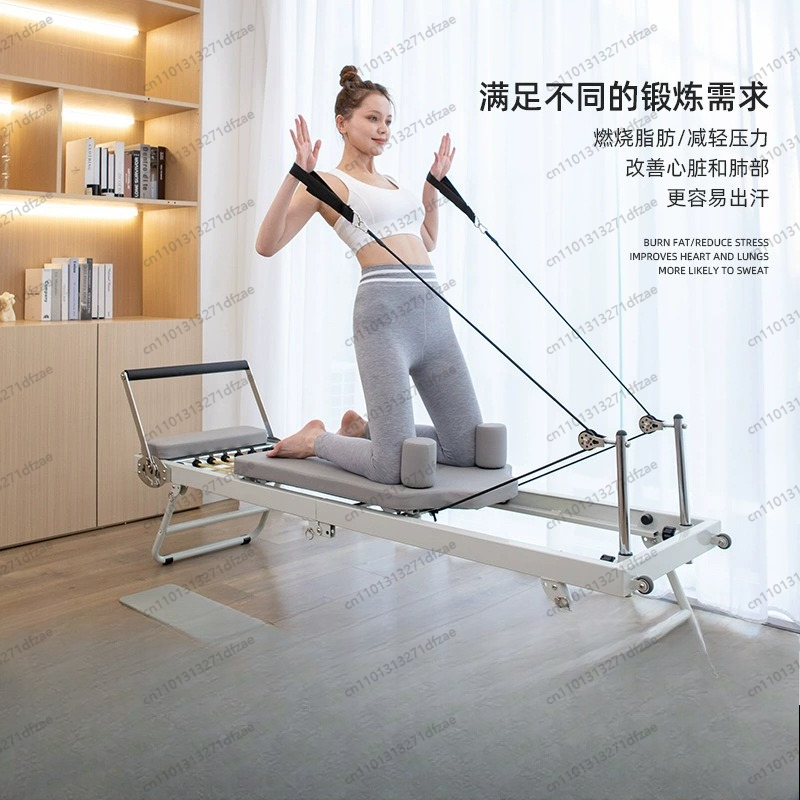 大型折りたたみ式ピラティスリフォーマー器具 コアヨガベッド  - Pilates Yoga Weight Loss のレビューと価格