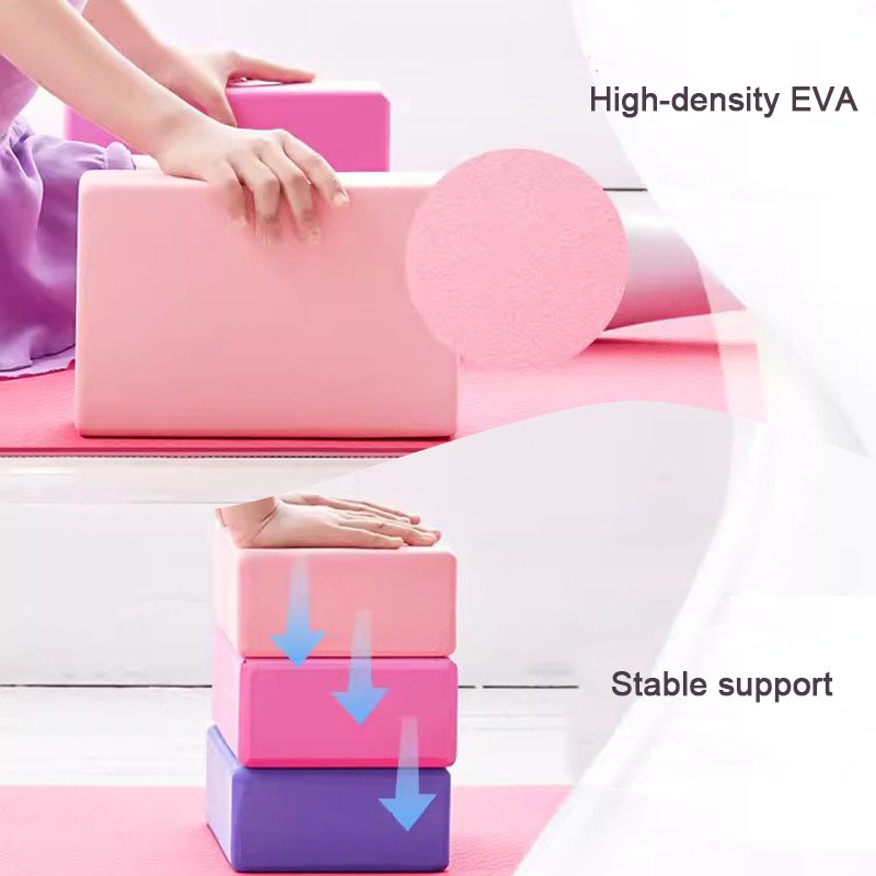 1PC ヨガビルディングブロックキューブ補強マットスポーツピ - Pilates Yoga Block Exercises のレビューと価格
