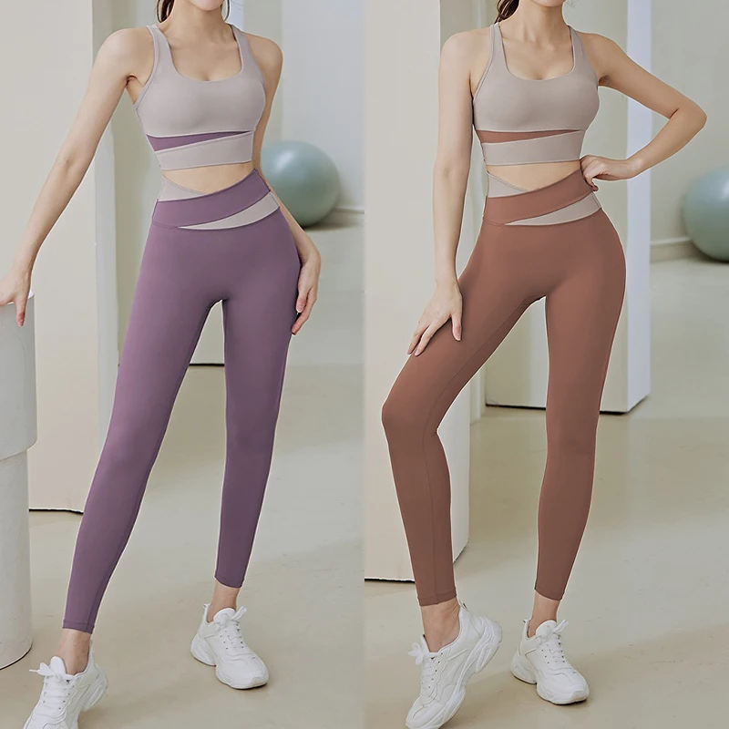 Aiithuug ヨガ クロップトップ スプライシング ジョ - Pilates Yoga Joint のレビューと価格