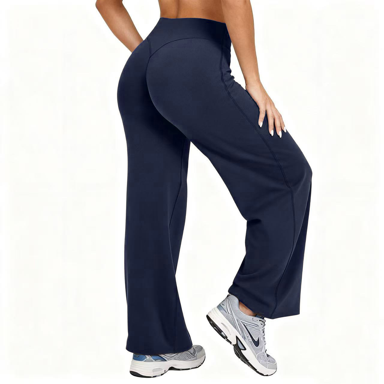 女性用プラスサイズヨガワイドレッグパンツ ハイウエストストレ - Pilates & Yoga With Harna のレビューと価格