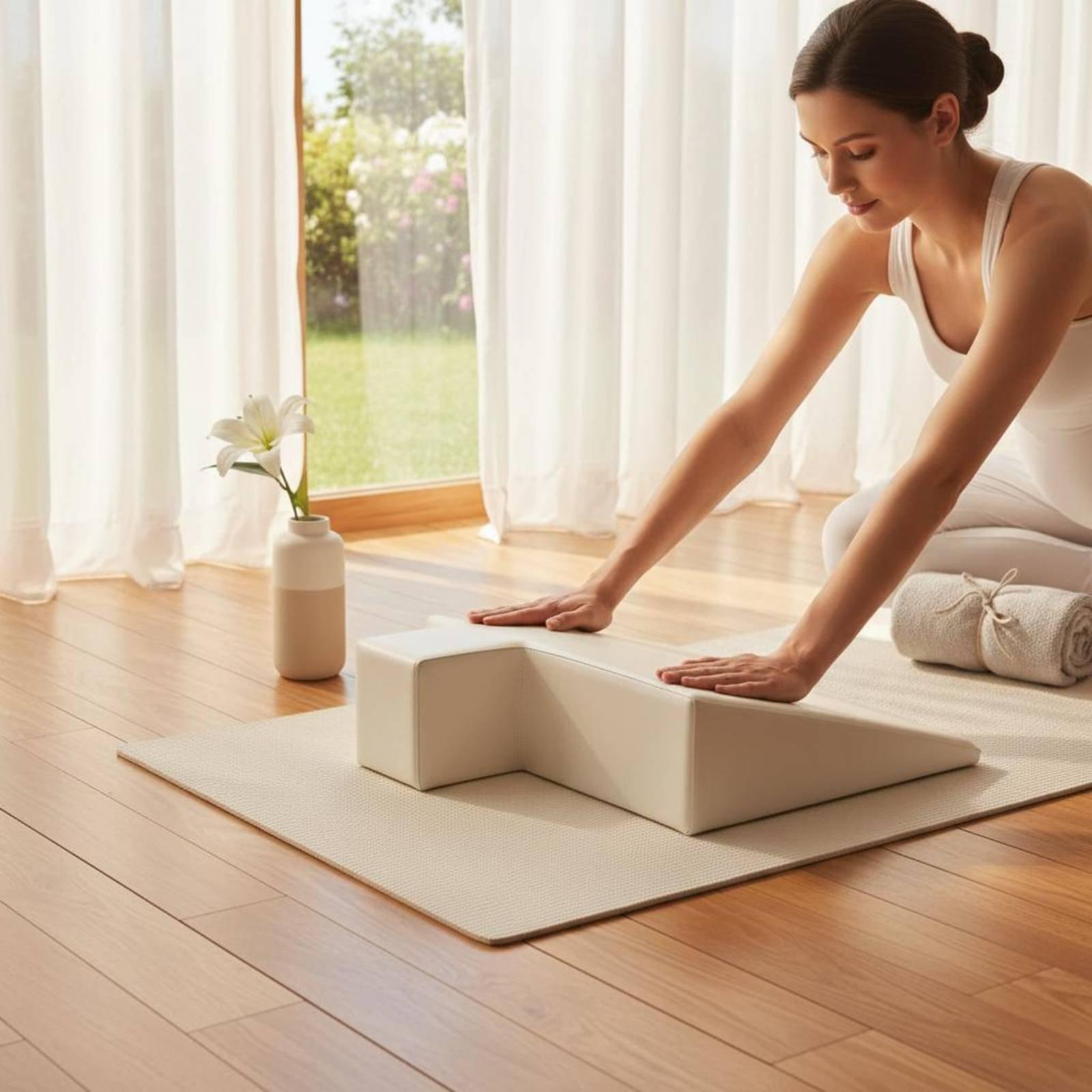マタニティサポートクッション高密度フォームエクササイズピロー - Pilates & Yoga With Harna のレビューと価格